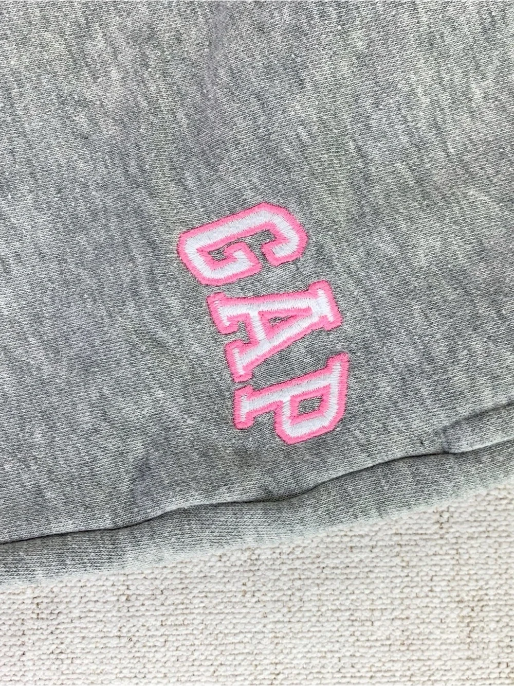 GAP girl's Sweat Joggers sweatpants with Pink Logo size M
